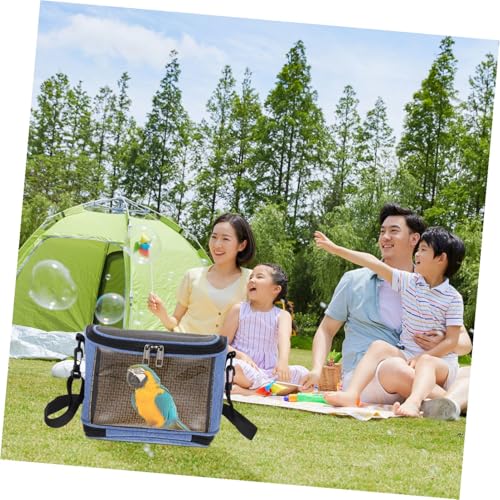 Transparent Crossbody Parrot Carrier Bag with Widened Strap Portable Bird Travel Pouch for Parakeet and Cockatiel Clear Window Design for Easy Viewing Lightweight Handheld Pet