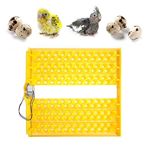 Yosoo 132 pcs Egg Incubator Tray and Automatic Egg Turning Tray for 110V Automatic Egg Incubators Incubation Accessory