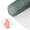 Chicken Wire, Chicken Wire Fencing for Floral Arrangements,15.7 x 157 Inches Chicken Wire mesh,0.6 Inch Green Mesh Hexagonal Galvanized Metal Poultry Wire Netting for Crafts,Poultry,Garden - size: 15.7"x157"