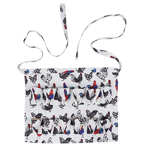 Eggs Collecting Apron with 8 Reinforced Pockets – Hands Egg Gathering Apron for Chicken Duck Goose Quail Eggs – Farmhouse Coop Kitchen Utility Size M (2 L)