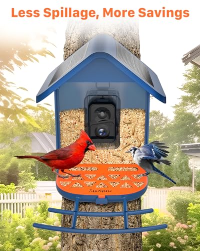 Bird Seed Guard – Metal Splash Guard Exclusively for Onlyfly Bird Feeder with Camera, Reduces Food Waste, Easy to Install & Clean, Designed for Outdoor and Garden Use, Onlyfly Accessory
