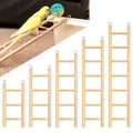 5 Pcs Wooden Bird Ladder for Parrots Cage 5 Sizes | Natural Wood Perch Stand,Parakeet Climbing Toys ,Hanging Pet Cage Accessories,Cockatoo Cockatoo Exercise Play