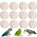 12 Pack Bird Toy Sola Balls, Natural Parrot Soft Chew Shredding & Foraging Toy, Bird Foot Balls for Cockatiel Conure Quaker Budgie Parakeet Bunny Guinea Pig Chinchilla Rabbit - size: 12