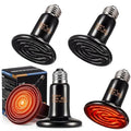 4 Pack 150W Ceramic Heat Emitter, No Light E26 Reptile Heater | For Bearded Dragon Lizard Turtle Tank, Brooder Heating, E26 Fits Terrarium, Ceramic Retains Warmth, Safe Infrared Output - style: 150W