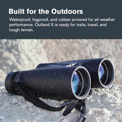 Celestron Outland X 10x42 Binoculars for Wildlife & Hunting | Built for the Outdoors, Rugged Rubber-Armored Body, Waterproof, BaK-4 Prisms, Multi-Coated Optics, Bright, Clear Views - size: 10x42 Outland X, style: Outland X 10x42