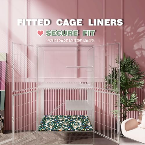 Ferret Cage Liner for Ferret Nation & Critter Nation Cage | Washable Bedding, Leakproof Cage Accessories for Ferrets, Chinchillas, Rats & Other Small Animals(Bottom Pan Liner) - size: Bottom Pan Liner