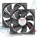 Wathai IP67 120mm DC 12V Exhaust Waterproof Fan Dual Ball 2pcs | High Preformance for Electronic Equipment Cabinet or DIY Cooling Ventilation Exhaust Projects IP67 2 Pack - size: 120x25mm