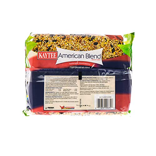 Kaytee Wild Bird American Blend Seed Cake, 2.3 Pounds - size: 2.3 Pound (Pack of 1)