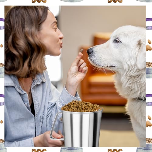 8Cup Dog Food Scoop Stainless Steel Dog Food Measuring Scoop,8 Cup Scoop for Cat or Bird Foods - size: 8 Cup