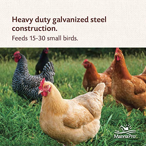 Harris Farms 1000293 Galvanized Hanging Poultry Feeder, 15 lbs, Metal - size: 15 lb
