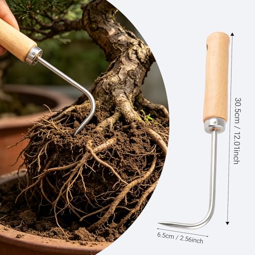 Crack Weeder Hook Crevice Weeding Tool Single Claw Root Hook for Outdoor Garden Digging Cultivator Weed Remover Potted Landscape Maintenance