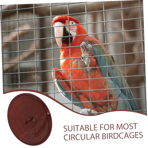 Toyvian Bird Cage Bottom Tray Replacement Waterproof Bird Toilet Pan for Parrots Non-Leak Poop Holder Easy to Clean - color: Coffee