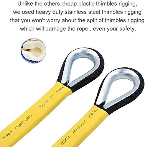 X XBEN Outdoor Climbing Rope 10M(32ft) 20M(64ft) 30M(96ft) 50M(160ft) 70M(230ft) 152M(500FT) 352M(1000FT) Static Rock Climbing Rope for Escape Rope Ice Climbing Equipment Fire Rescue Parachute - color: Black, size: 1/3 Inch x 500 Feet