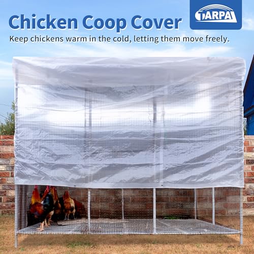 TARPAL Clear Tarp 7x10ft Small Tarp Waterproof Clear Plastic Tarps | Tarps With Grommets and Reinforced Edges for Patio,Porch and Outdoor Plant,Chicken Coop,Garden,Cat Litter - size: 7x10FT-Finished Size
