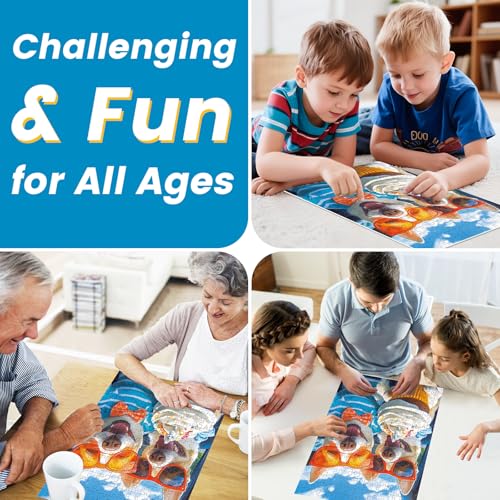 300 Piece Puzzles for Adults,Cute Puppy Jigsaw Puzzle for Adults Kids Seniors,Recycled Cardboard Selfie Puppy Piece Puzzle 300 Piece,Family Activity Great Gift for Family Friends 20.5 * 15 in - style: Dogs