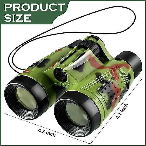 Jiuguva 50 Pack Binoculars Small Compact Binoculars with Neck Strap Camping Party Favors Nature Exploration Toys for Bird Watching, Hiking, Camping, Travel, Learning(Camouflage) - color: Camouflage