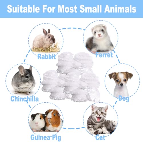 30 Pcs Large Rabbit Cage Liner Disposable Bunny Cage Liner Bag 34'' X 22''- Clear Elastic Pet Toilet Film Small Animal Tray Covers for Bunnies Ferrets Chinchillas Birds - Leak Proof & No Mess