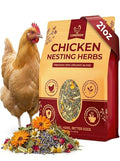 21oz Premium Chicken Nesting Herbs — 100% Organic Nesting Chicken Herbs for Laying Hens — Coop Bedding Freshener for Better Egg Production & Quality — Fresh Coop Smell — For Chickens & Poultry