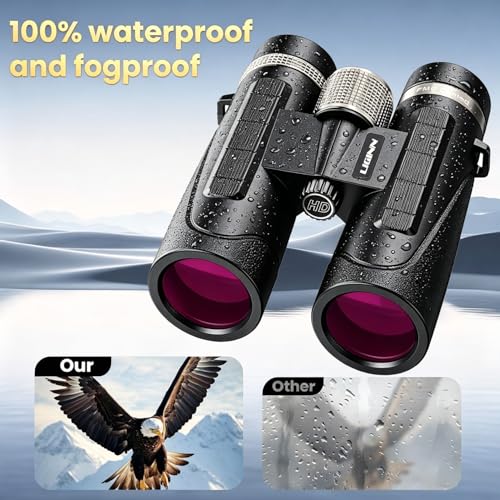 12x42 UHD High Powered Binoculars for Adults (12X42)