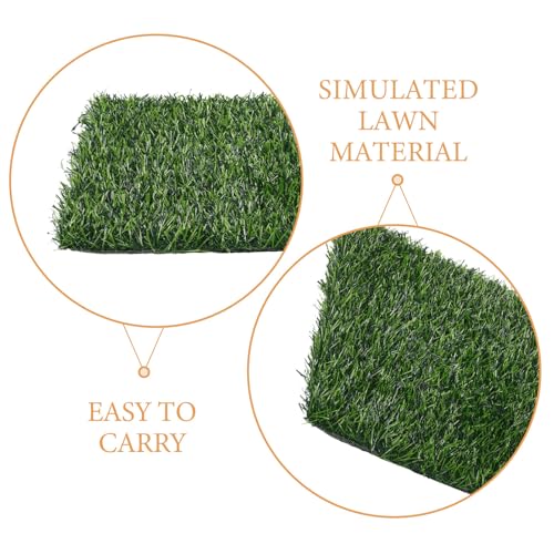 DECHOUS 6 Pack Chicken Nesting Box Pads Washable Reusable Artificial Grass Egg Laying Mats 11.81 X 11.81 X 0.98 in Nest Mats for Chicken Coops Poultry Nesting Bedding Liners