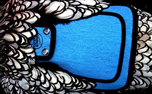 DOWN UNDER OUTDOORS Medium-Large Chicken Saddle Hen Apron Saver (Blue) | Adjustable Straps, Chicken Apron, Poultry Saver, Pet Supplies, Including Shoulder Cover, 14 oz Breathable Cotton Canvas - color: Blue