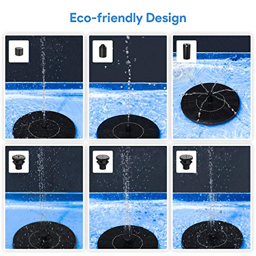 Solar Fountain Water Pump for Bird Bath, Floating Solar Powered Water Fountain Pump for Bird Bath, Garden, Pond, Pool, Outdoor (1.4W) - style: 1.4W