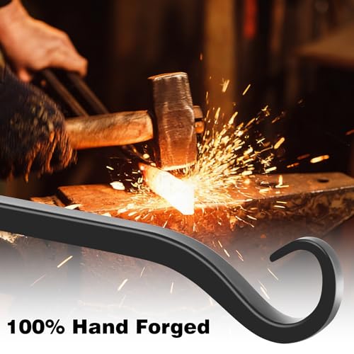 Gtongoko 8" Heavy Duty Outdoor Plant Hanger Wall Bracket, 2 Pack | 44lb Capacity,Rust-Resistant Finish,Easy Installation,Fit Hanging Baskets,Ideal for Bird Feeders & Lanterns - size: 8 Inch, style: L-shape