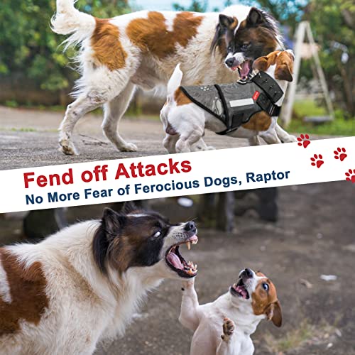 Dog Protection Vest Harness Built-in Bendable Lightweight Steel Plate Against Attacks by Coyote, Hawk, Raptor, and Birds of Prey - size: Large