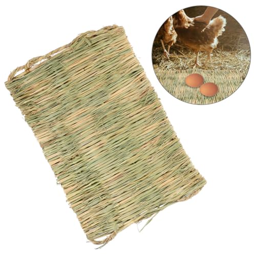 SUPVOX 1pcs Chicken Nesting Pads for Coop Straw Mat for Large Chicken Bedding Liner Comfortable Nesting Pad for Laying Hens Reusable