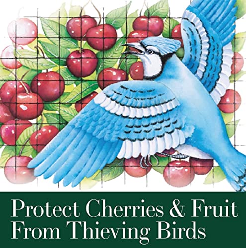 Dalen Bird-X Protective Mesh Netting for Fruit Trees & Berries - 28 x 28 ft | Black Garden Netting, 5/8-inch Mesh - Helps Deter Birds & Garden Pests, Made of Weather-Resistant Plastic - size: 28' x 28'