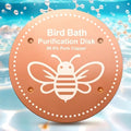 OICEME Bird Bath Purification Disk Pure Copper Outside Birdbath Heater Hanging Bowl Metal Deicer Cage Bowl Feeder Cage Dispenser Water Pedestal Cleaner Nectar Food Pole House Birdhouse Gifts - color: 1 pcs Copper Honeybee