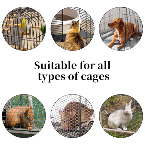 Plus tard 6-Piece Bird Cage Cleaning Kit with Stainless Scraper | Multiple Scraping and Brushing Shapes Reach Bars, Posts and Corners to Loosen Dried Messes and Speed Routine Cleanup