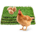 kathson 4 Pcs Washable Chicken Nesting Pads, 11.8 X 23.6 in Artificial Grass Turf Rug Cuttable Chicken Coop Liner for Laying Eggs Reusable Nest Box Bedding Egg-Protecting Mats for Coops - size: 4 Pcs