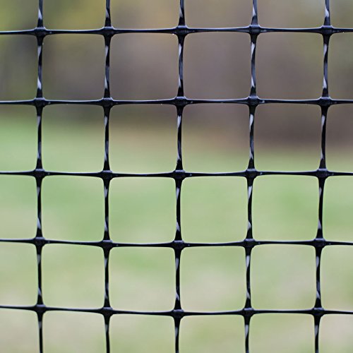 OldMacDonald Deer and Animal Fence Barrier Netting (55gr/sq m.) 7.5' x 165' (2.3m x 50m) (mesh 19x19mm) - Folded for Shipping - size: 7.5' x 165' (2.3m x 50m) (mesh 19x19mm)