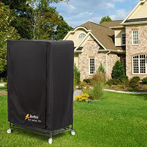 Large Bird Cage Cover Black Good Night Blackout Birdcage Cover | 31 x 21 x 52 inch,Durable Breathable Washable Material, Create Quiet Environmente