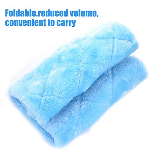 MOACC Winter Warm Bird Nest House Shed Hut Hanging Hammock Finch Cage Plush Fluffy Birds Hut Hideaway for Hamster Parrot Macaw Budgies Eclectus Parakeet Cockatiels Cockatoo Lovebird (M, Blue) - color: Blue, size: M