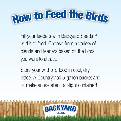Backyard Seeds Value Blend Economy Mix Wild Bird Seed (40 Pounds) - size: 40 Pound (Pack of 1), style: Value Blend