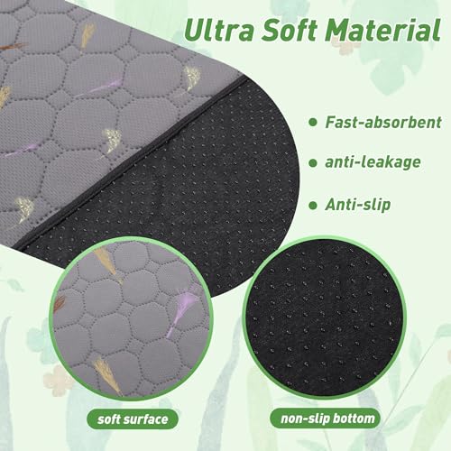2Pcs Guinea Pig Cage Liners,Guinea Pig Fleece Cage Liners24''X36'' Super Absorbent Washable Pee Pads Reusable for Rabbit Hamster Chinchilla - size: 12 In 2x3(24" x 36") 2Pack