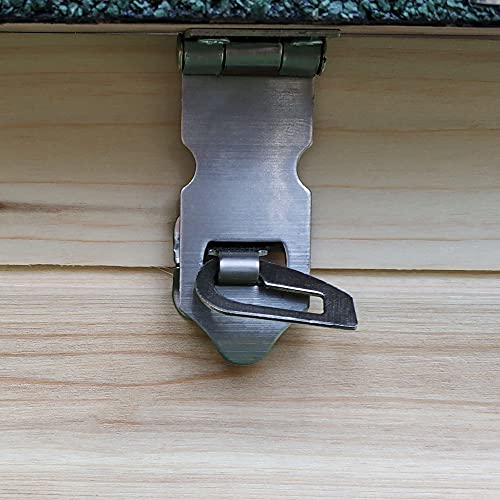 PawHut 77" Wooden Chicken Coop with Nesting Box, Cute Outdoor Hen House with Removable Tray, Ramp Run, for Garden Backyard, Natural | Cute Design, Removable Tray, Ramp Run, for Garden Backyard - color: Natural