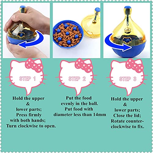 Litewoo Parrot Foraging Toys Tumbler Ball with Bell, Intelligence Train Interactive Puzzle Treat Tumbler Ball for Bird Parrot Budgie Parakeet Cockatiel Cockatoo