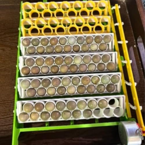 Standard & Button Quail Egg Rails, Rigid Polymer, White for Cimuka/Hatching Time CT-Series Incubators (5 Count)
