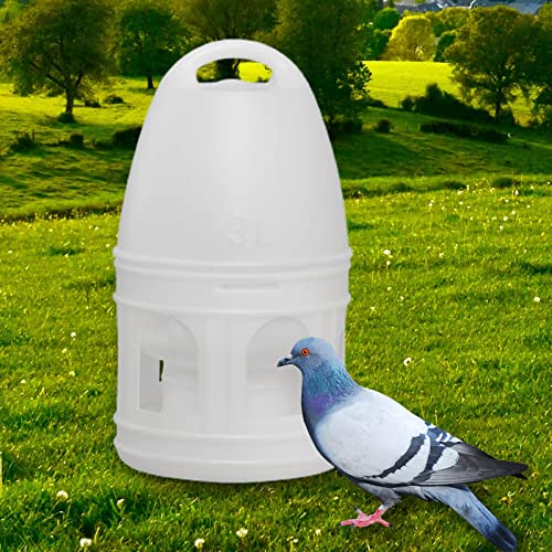 2X Bird Water Drinker Chicken Dove Quail Parrot Parakeet Pigeon Water Dispenser Feeder with Handle Large Capacity Water Pot Container