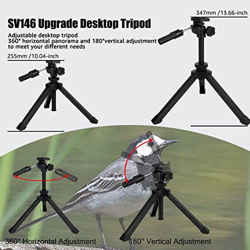 SVBONY SV28 Spotting Scope for Target Shooting with Upgrade Tripod Stable | 25-75x70mm Spotter Scope, Fold Down Eyecup/ Phone Adapter/ Carry Bag, Waterproof Beginner for Bird Watching Wildlife Viewing - style: 25-75x70 With Upgraded Tripod