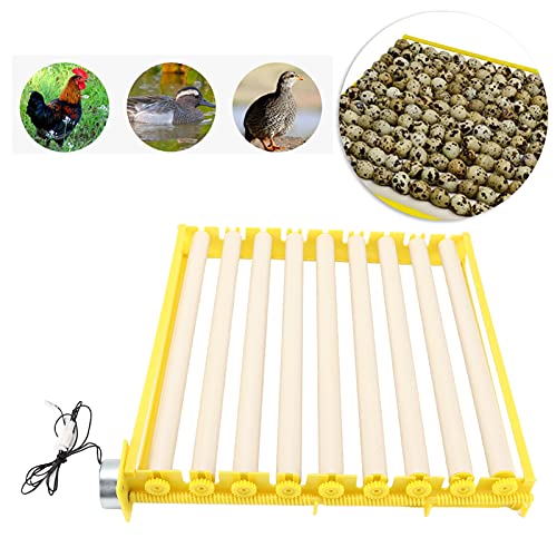 Fully Automatic Egg Incubation Tray,Household Egges Incubator Plate Automatic Chicken Eggss Turning Tray Mini Incubator Hatcher Auto Eggs Turner with Motor for Chicken Duck Quail Egg(12V)