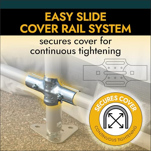 ShelterLogic 8' x 10' x 5' Small Round Livestock and Agricultural Storage and Shade Shelter Kit