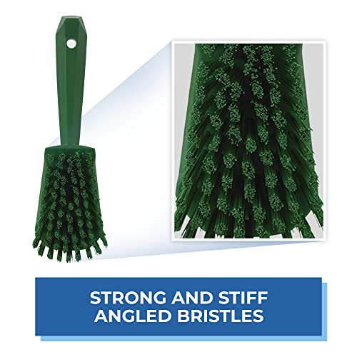Vikan 41922 Brush,Washing,Stiff,10",PP/PBT,Green - color: Multicolor
