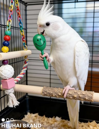 10-Pack Bird Toys – Colorful Fun | for Conures, Budgies, Parakeets and Small Birds, 1.5 in - 5.5 in - size: 1.5'' - 5.5''