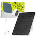 5V Solar Panel for Seucrity Cameres, for Bird Feeder Trail Cam, Ring Tapo Eufy Vicohome Eseecloud, Native USB-C, Micro-USB & DC 3.5mm*1.35mm 9.8 Ft Cable 23% Energy Conversion 180 Days Care Plan - color: 1 Pack Ring USB-C & Micro_USB & DC 3.5mm*1.35mm