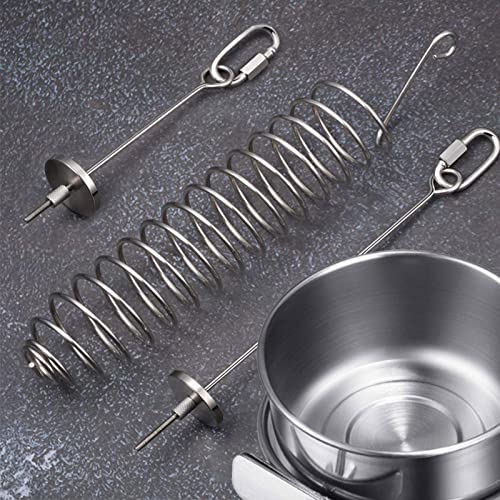 4 Pcs Stainless Steel Parrot Treat Holder, Food Skewer, Bird Fruit and Vegetable Kebab, Meat Stick, Parrot Cage Feeder, Hanging Basket
