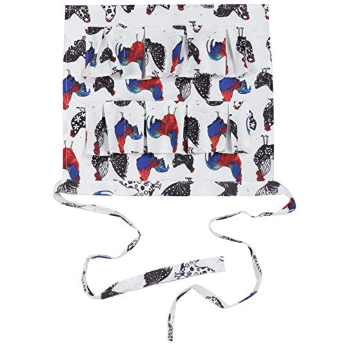 Qiilu Egg Collecting Apron for Chicken Duck Goose Eggs - Multiple Pockets Collecting Gathering Holding Apron for Farmhouse Supplies (2 M)